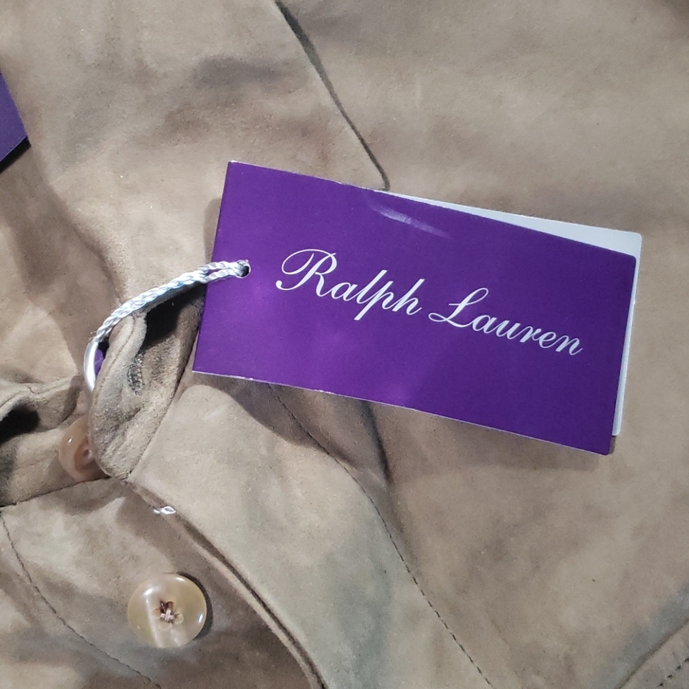 NWT Ralph Lauren PURPLE LABEL Sheep Suede Dress sz 4 - Picture 6 of 13